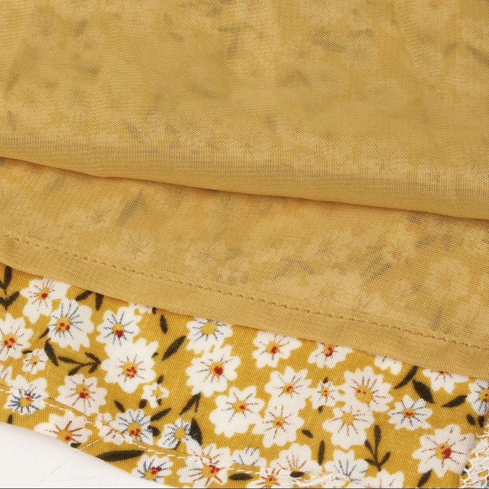 🌼🆕Yellow Floral Off The Shoulder Midi Dress - Picture 7 of 8